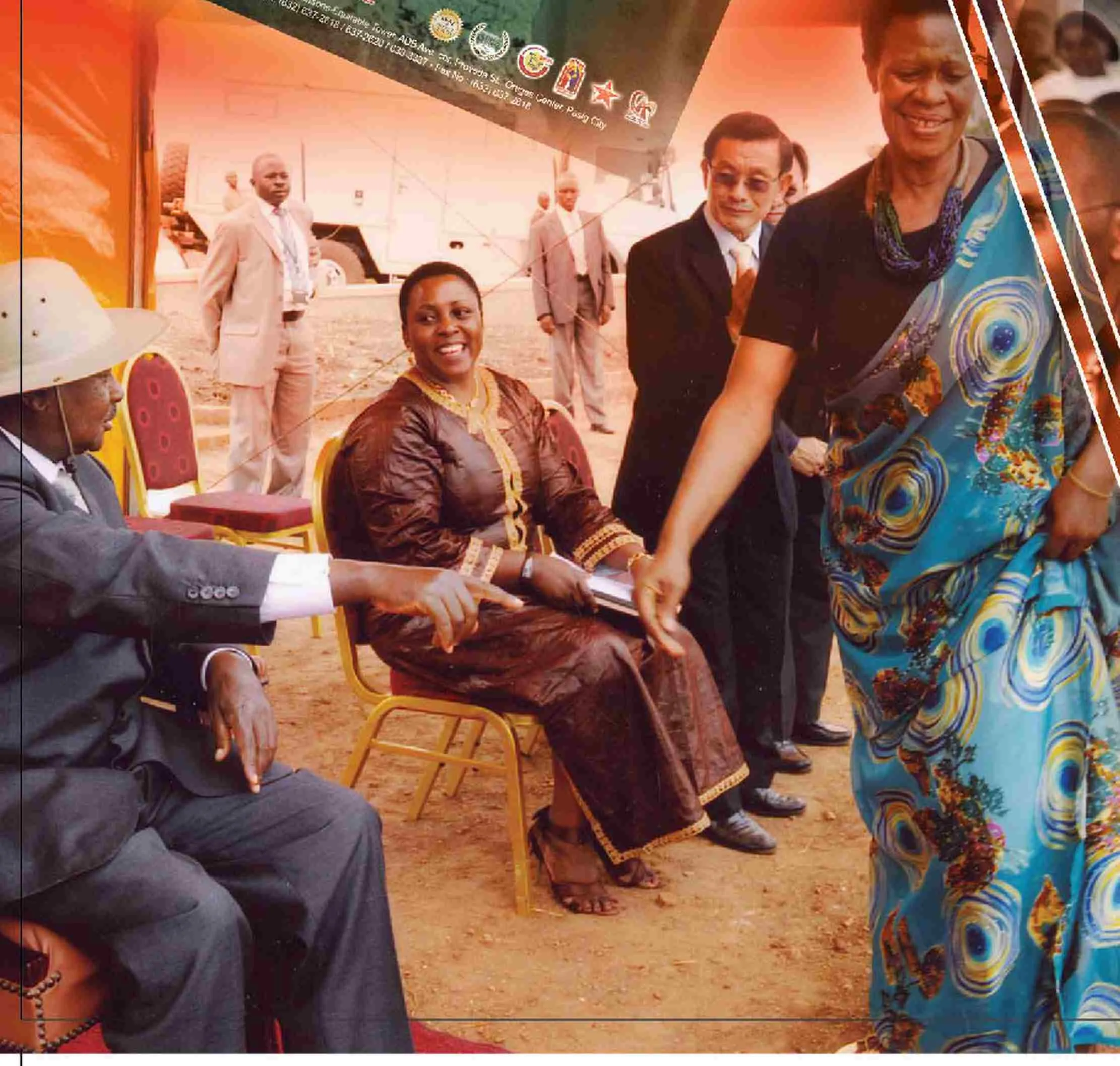 Ms Esther Ampumuza with Mr. Oi Ho Chooi