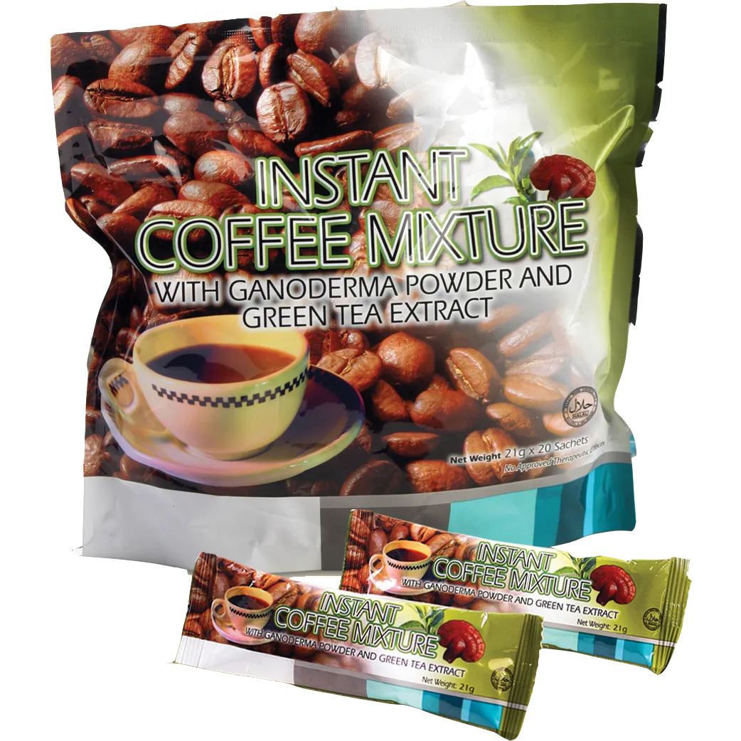 Instant Coffee Mix with Ganoderma & Green Tea