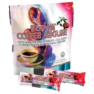Instant Coffee Mix with Kacip Fatimah, Green Tea & Ganoderma