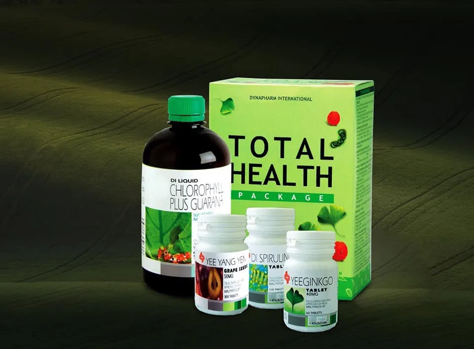 Dynapharm Total Health Package — Spirulina, Chlorophyll, and Yee Yang Yen